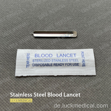 Edelstahlblut Lancet Blutzucker